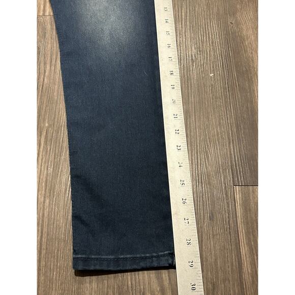 Seven7 Jeans Women 14 Tummy Less‎ High Rise Skinny Leg Stretch Dark Denim Casual - Picture 4 of 10